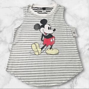 NWT Disney Mickey Mouse Wiman's Tank Top - Gray and Red Size Large (L) B41